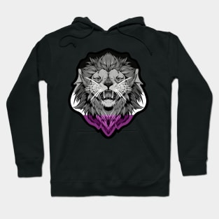 illustrated LION PRIDE series (asexual pride flag) Hoodie